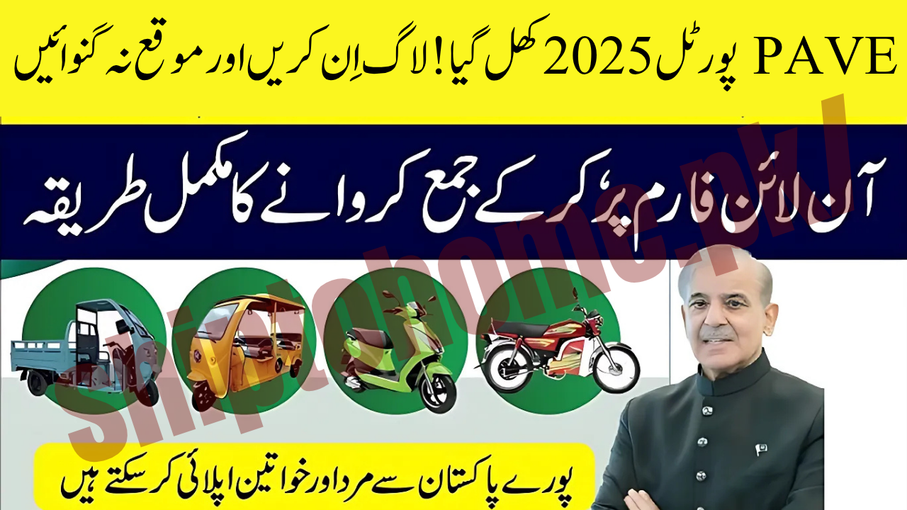PAVE.gov.pk Login Portal