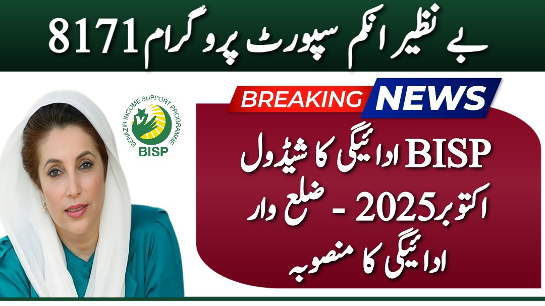 BISP 8171 Payment Schedule October 2025
