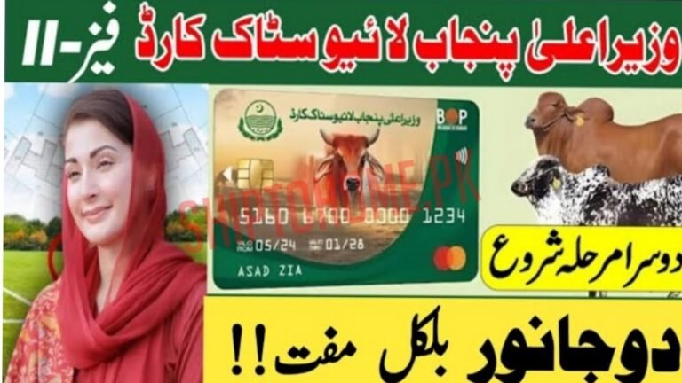 CM Punjab Livestock Card 2025 – Empowering Farmers with Interest-Free Loans