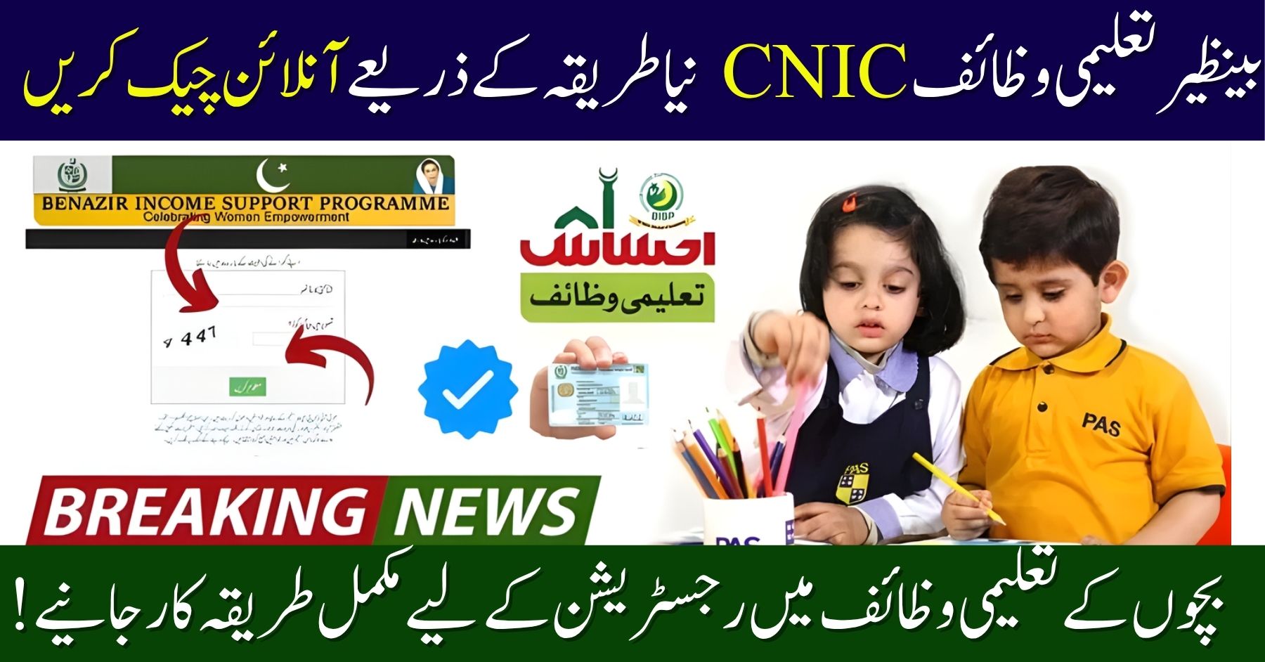 Benazir Taleemi Wazaif 2025 Online Check