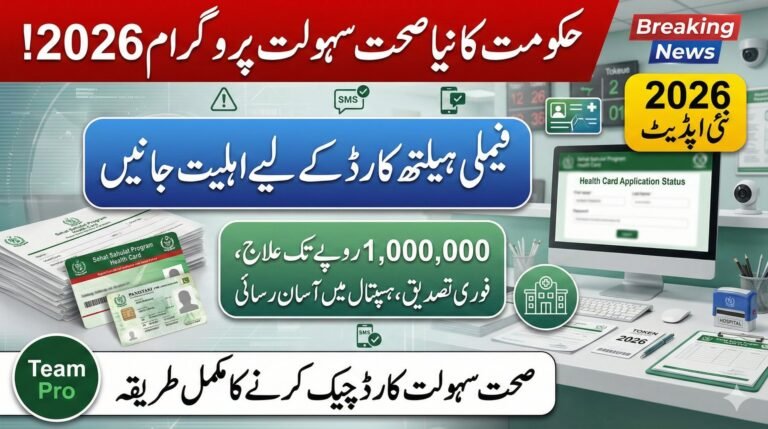 How To Check Sehat Sahulat Program Eligibility via SMS