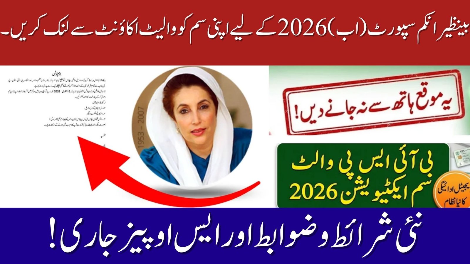 SIM to Wallet Account for Benazir Income Support