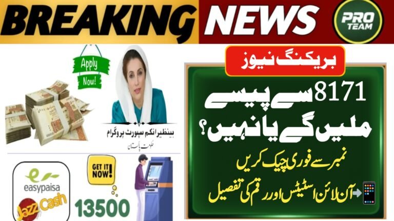 8171 Eligibility Check CNIC Online 2026 – Complete Guide to Check Your Status & Payment Details