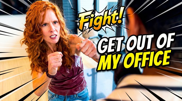 ZK…When Natasha tells Libby to GET OUT of her office!